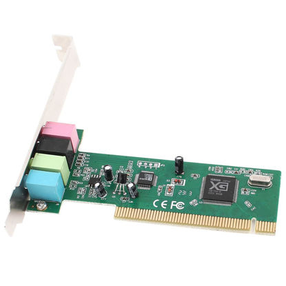 Picture of Qtqgoitem Green 4 Channel 4CH 5.1 Surround 3D PCI Sound Audio Card for Computer (Model: 338 ef5 102 f0e 671)