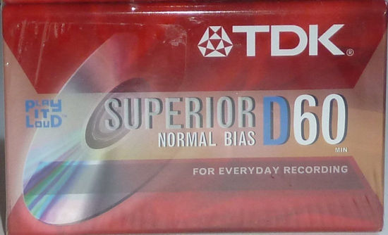 Picture of TDK Superior Normal Bias D60 Blank Cassette Tape (Single)