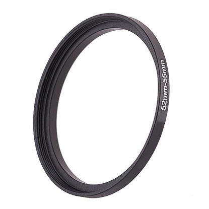 Picture of 52mm Lens to 55mm Camera Lens Adapter,52mm to 55mm Filter Step up Ring Adapter Ring,Compatible with All 55mm UV,CPL,ND,Lens Hood,Threaded Lens ect.