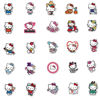 Picture of 50pcs Cute Cartoon Hello Kitty Stickers for Kids Teens, White Kitty Stickers Vinyl Waterproof Stickers for Skateboard Laptop Luggage Fridge DIY Decal (Hello Kitty)