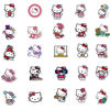 Picture of 50pcs Cute Cartoon Hello Kitty Stickers for Kids Teens, White Kitty Stickers Vinyl Waterproof Stickers for Skateboard Laptop Luggage Fridge DIY Decal (Hello Kitty)