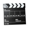 Picture of Ronyme Movie Film Clap Board Clapper Board Film Slate Slateboard Accessaries for Video Photography Film Home Decoration Photo Prop, Black Chinese