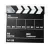 Picture of Ronyme Movie Film Clap Board Clapper Board Film Slate Slateboard Accessaries for Video Photography Film Home Decoration Photo Prop, Black Chinese