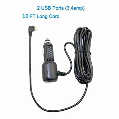 Picture of (Taelectric) Car Charger Vehicle Power Cord for Garmin dezl 560LMT 570LMT 760LMT 770LMTHD