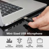 Picture of DUNGZDUZ USB Microphone for Laptop and Desktop Computer, High Sensitivity for Clear Call, Plug-and-Play, High Gain, Cordless Mini-Sized Portable, Ideal for Work & Study