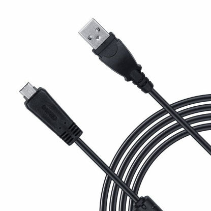 Picture of Replacement VMC-MD3 USB Data Sync Transfer Cable USB 2.0 Charging Cord Lead Compatible with Sony Cyber-Shot/Cybershot Digital Camera DSC-W350D W360 W380 W390 W570 TX100 TX66 and More (1.5M/Black)