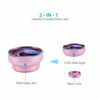 Picture of Uneedb Super Wide-Angle + Macro HD Lens 2 in 1 Lens Universal Clip 37mm Mobile Phone Lens 0.45x 49uv Rose Gold