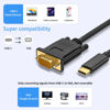 Picture of Seefeful USB C to VGA 3 Feet Cable, USB Type-C to VGA Cable [Thunderbolt 3/4 Compatible] with iPhone 15 Pro/Max, MacBook Pro/Air 2023, iPad Pro, iMac, S23, XPS 17, Surface Book 3 and More