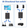 Picture of CERRXIAN USB2.0 Switch Selector,USB KVM Switcher Adapter,Bi-Directional USB Sharing Switch 2 in 1 Out/ 1 in 2 Out,USB Switcher 2 Computers Share Keyboard Mouse Scanner Printer