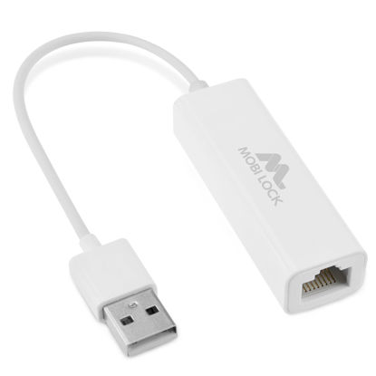 Picture of USB Ethernet (LAN) Network Adapter Compatible with Laptops, Computers, and All USB 2.0 Compatible Devices Including Windows 7 to 11, Vista, All Mac OS X, and macOS - by Mobi Lock