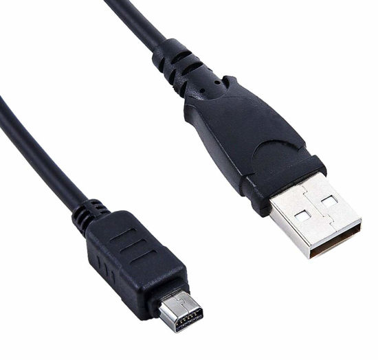 Picture of CB-USB5 CB-USB6 CB-USB8 USB Cable, Data Sync Power Charger Cord for Olympus Camera OM-D E-M1 / Olympus OM-D E-M10 Mark II/OM-D E-M10 / OM-D E-M5 Mark II/OM-D E-M5 Pen E-P1 Pen E-P2 Pen E-P3