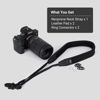 Picture of Mirrorless Camera Neck Strap Shoulder Belt for Sony ZV-E10 A7C A6600 A6500 A6400 A7 IV III A7R V IV A7S III A9 II Fujifilm X-T5 X-T4 X-T30 II Nikon Z30 Z50 Canon M50 M6 M5 Mark II -Black