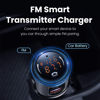 Picture of Bluetooth 5.1 FM Transmitter for Car, Wireless Bluetooth Car Adapter with 36W QC 3.0 + PD 3.0 USB C Fast Charger, Car Radio Transmitter, Support Hands-Free Phone Call Siri Voice Assistant