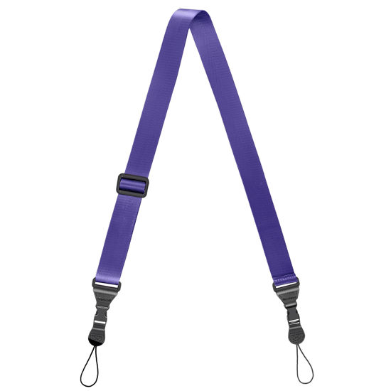 Picture of KIQ Quick Detach Nylon Shoulder Strap Replacement for iPad Samsung Tablet Nikon Canon Camera - Purple