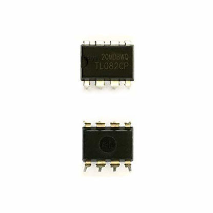 Picture of Todiys New 20Pcs for TL082 TL082CP TL082CN TL082CP/NOPB DIP-8 Dual JFET-Input Operational Amplifiers IC TL082CPE4