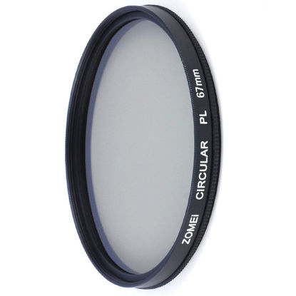 Picture of Zomei 67mm CIR-PL Circular Polarizing CPL Filter for Canon Nikon Sony Pentax Fujifilm Olympus DSLR Camera Lens