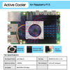 Picture of Geekworm Active Cooler for Raspberry Pi 5 H505, Aluminum Heatsink with Blower PWM Fan