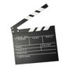 Picture of Ronyme Movie Film Clap Board Clapper Board Film Slate Slateboard Accessaries for Video Photography Film Home Decoration Photo Prop, Black English