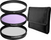 Picture of 58MM Lens Filter Kit Bundle Pro, Includes 58MM CPL Filter, 58MM UV Filter, 58MM FL-D (UV, Polarizer Filter, Fluorescent Filter 58MM) Universal for Camera Lens w 58MM Filter + Lens Filter Travel Case