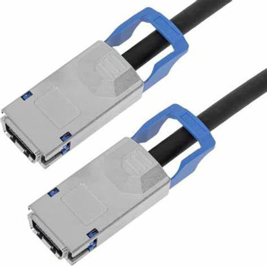 Picture of MITATTOK Mini SAS Cable, SFF-8470 to SFF-8470 Straight to Straight High-Speed Data Transfer for SAS/RAID Controllers, Backplanes, and Servers, 2FT