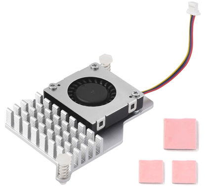 Picture of Active Cooler for Raspberry Pi 5, Active Cooling Fan Aluminium Heatsink with Thermal Pads for Raspberry Pi 5 4GB/8GB