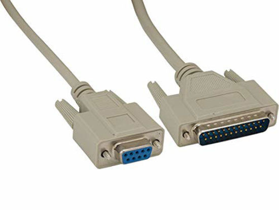 Picture of Cable Leader DB9 Female to DB25 Male at Modem Cable (3 Foot (1 Pack))