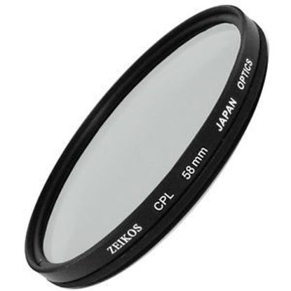 Picture of Circular Polarizer Filter for Canon EOS Rebel T5i SL1 T6i 750D (58mm Compatible)