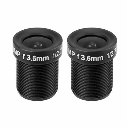 Picture of 2pcs Security Camera Lens, Wide Angle CCTV Lens 3.6mm 3MP HD for Camera