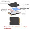 Picture of Steam Deck SSD Heatsink Thermal Pad: Haojiaho M.2 2230 NVME SSD Graphite Covered Pure Copper Heat Sink with Cooling Thermal Pads for Steam Deck 2230 SSD, SabrentRocket 2230, Rog Ally ssd