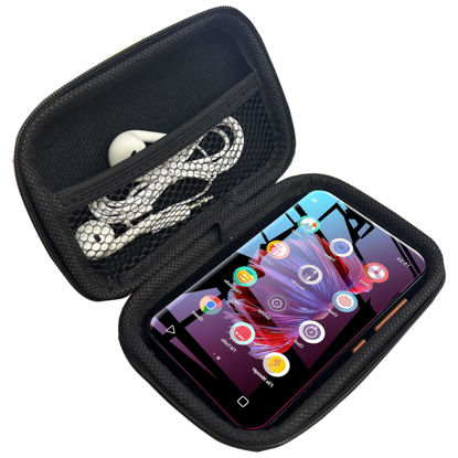 Picture of Compatible with TIMMKOO Q5 MP3 Player Case, Lamshaw Hard Shell Travel and Storage Case Carrying Case Compatible with TIMMKOO Q3E 4.0" MP3 Player / Q5 4.0" MP3 Player (Black)