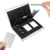 Picture of GZSHUNLI Aluminum Alloy SD & TF Card Holder Case Double-Layer Large Capacity with EVA Slots for 6 SD Cards and 12 TF Cards Silver, 500453758