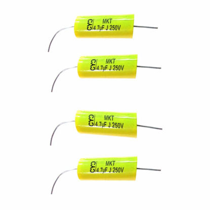 Picture of Baosity 4Pcs 250V 4.7uF Audio Speaker Divider Crossover Non-Polarity