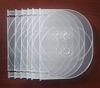 Picture of New 6 Pk Clear Double Discs Holder Tray for DVD Blu-Ray Movies CD Music Storage