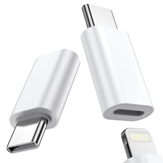 Picture of Fidioto for Lightning Female to USB C Male Adapter, for Lighting to USB C Adapter Charging for iPhone 15/15 Pro/15 Pro Max/15 Plus,iPad Air, Samsung, Support Data Transfer and Charging(2Pack)