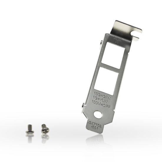 Picture of Low Profile Short Bracket Compatible with Intel X550-T2 X540-T2 Network Cards with 2 Screws