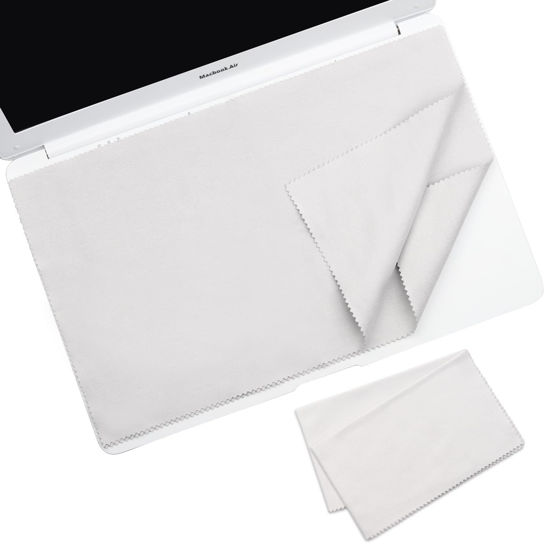 Picture of 2 Pack Microfiber Cleaning Cloth for MacBook Pro 16 inch, MacBook pro16 Accessories Screen Keyboard Protection Cover Microfiber Cloth (Not Compatible with MacBook Air 15.3 inch)