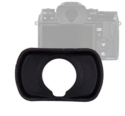 Picture of JJC EF-XTL Soft Silicone Eye cup Eyepiece for Fuji XT1 XT2 XT3 XT4 GFX-50S GFX100 X-H1, XT4 Eyecup, XT3 Eyecup, GFX 100, EC-XT L, Compatible with Fujfilm X-T1 X-T2 X-T3 X-T4 GFX-50S GFX100 X-H1