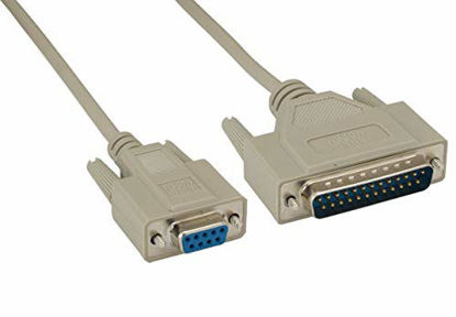 Picture of Cable Leader DB9 Female to DB25 Male Null Modem Cable (6 Foot (1 Pack))