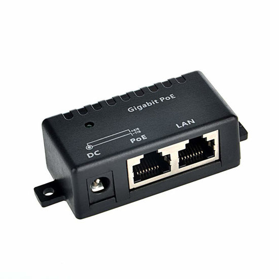 Picture of Poe Texas PoE Injector - Single Port Power Over Ethernet Passive PoE Adapter (PoE+ Small Injector Only)