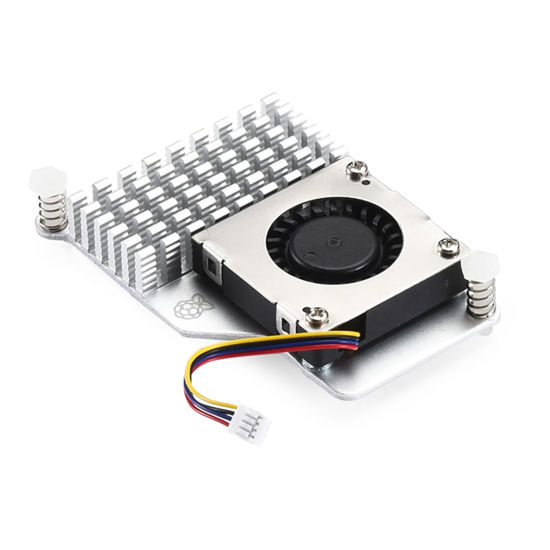 Picture of Official Active Cooler for Raspberry Pi 5 with 30mm PWM 4-Pin Cooling Fan Pi 5 Heatsink with Thermal Tape (Official Active Cooler)