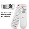 Picture of Sanpyl Universal Projector Remote Control, Remote Controller Adapter for Projector, White