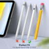 Picture of Fintie Silicone Sleeve for Apple Pencil (USB-C), Light Pen Skin Case Cover Soft Protective Anti-Slip Pencil Grip Holder, Supports Magnetic Attachment, Yellow