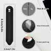 Picture of BAIWOVIS Adhesive Pencil Holder Compatible with Apple Pencil 1st Generation and 2nd Gen, Elastic Storage Sleeve Case Compatible with iPad Pen USB C, and Some Other Stylus, with Pocket for Pencil Cap