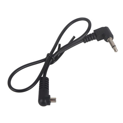 Picture of 3.5 mm to Male Flash PC Sync Cable, 3.5mm Jack Plug Flash Sync Cable Cord with Screw Lock to Male Flash PC for Camera Photography Connector PC