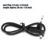 Picture of 3.5 mm to Male Flash PC Sync Cable, 3.5mm Jack Plug Flash Sync Cable Cord with Screw Lock to Male Flash PC for Camera Photography Connector PC