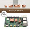 Picture of Haojiaho Raspberry Pi 4B Heatsink Copper Kit with Thermal Conductive Adhesive Tape, Pure Copper, Raspberry Pi Heatsink for Cooling Raspberry Pi 4 B (Copper 4pcs)