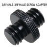 Picture of LRONG 2Pcs 3/8 inch Male to 3/8 inch Male Threaded Tripod Screw Adapter Double Sides Standard Mounting Thread Converter for Camera Mount