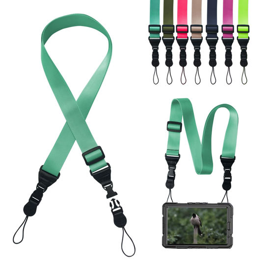 Picture of Gowjaw Adjustable Shoulder Strap:Comfortable iPad Strap Nylon Neck Lanyard for iPad/Samsung Tablet Case,Camera Binocular Crossbody Laptop Luggage Bag(Mint Green)