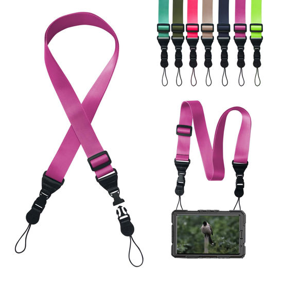 Picture of Gowjaw Adjustable Shoulder Strap:Comfortable iPad Strap Nylon Neck Lanyard for iPad/Samsung Tablet Case,Camera Binocular Crossbody Laptop Luggage Bag(Purple)