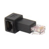 Picture of cablecc Right Angled 90 Degree 8P8C FTP STP UTP Cat 5e Male to Female LAN Ethernet Network Extension Adapter